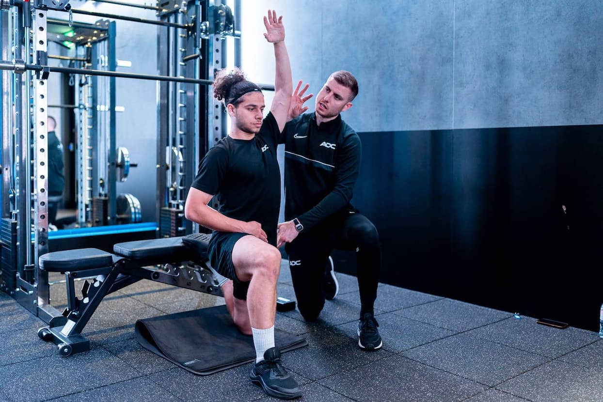 CEO coach Conor Pooley gym hip flexor stretch corrective exercises